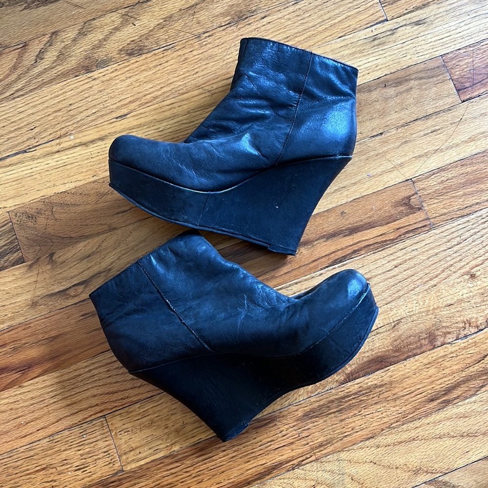 Black Platform Booties
